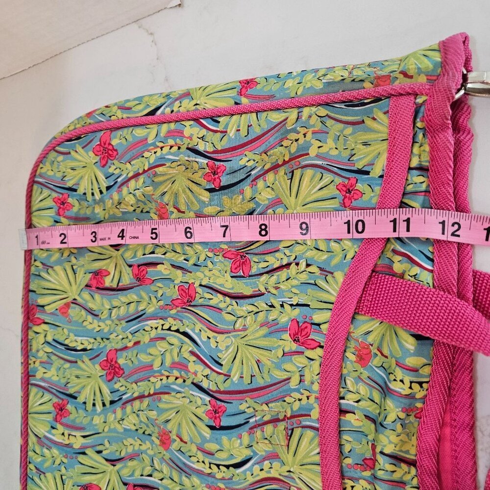 Lilly Pulitzer Neoprene Laptop Tote Satchel Messenger Bag 11" x 16" - Picture 9 of 11